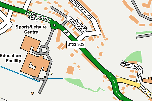 SY23 3QS map - OS OpenMap – Local (Ordnance Survey)