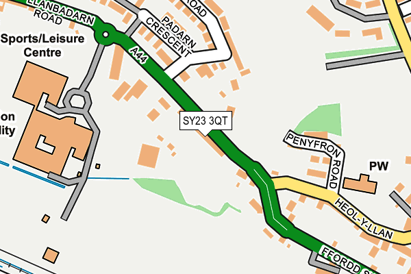 SY23 3QT map - OS OpenMap – Local (Ordnance Survey)