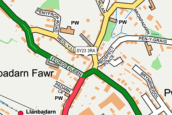 SY23 3RA map - OS OpenMap – Local (Ordnance Survey)