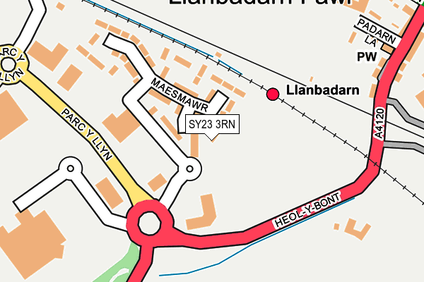 SY23 3RN map - OS OpenMap – Local (Ordnance Survey)