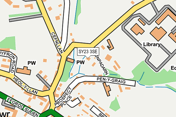 SY23 3SE map - OS OpenMap – Local (Ordnance Survey)