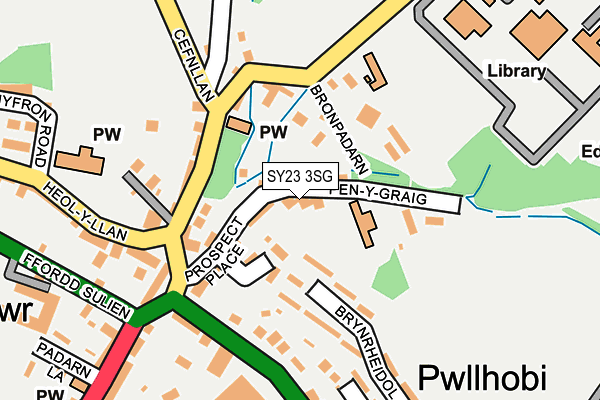 SY23 3SG map - OS OpenMap – Local (Ordnance Survey)