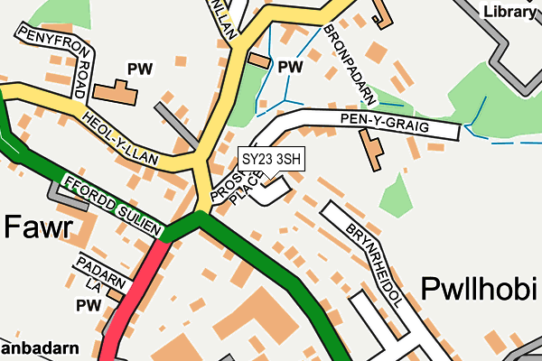 SY23 3SH map - OS OpenMap – Local (Ordnance Survey)