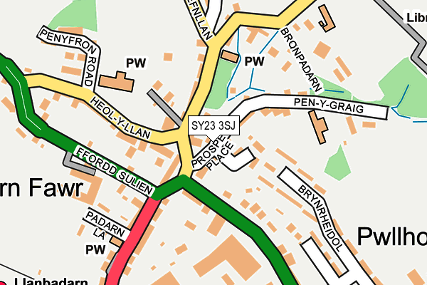 SY23 3SJ map - OS OpenMap – Local (Ordnance Survey)