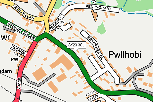 SY23 3SL map - OS OpenMap – Local (Ordnance Survey)