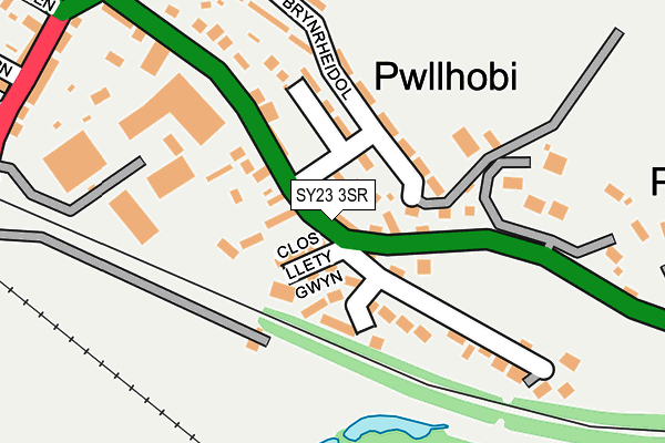 SY23 3SR map - OS OpenMap – Local (Ordnance Survey)