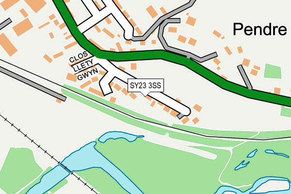 SY23 3SS map - OS OpenMap – Local (Ordnance Survey)