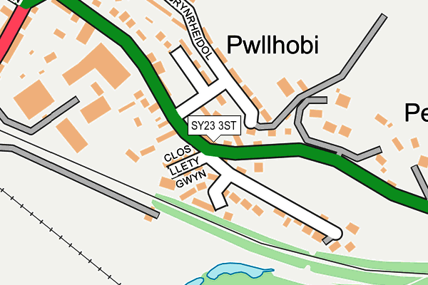 SY23 3ST map - OS OpenMap – Local (Ordnance Survey)