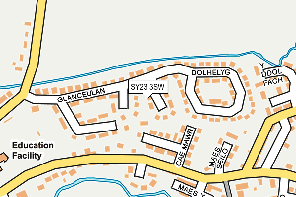 SY23 3SW map - OS OpenMap – Local (Ordnance Survey)