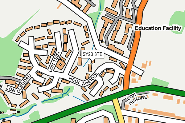 SY23 3TE map - OS OpenMap – Local (Ordnance Survey)