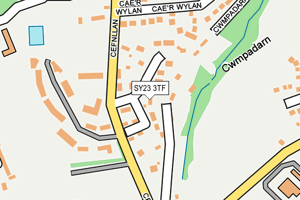 SY23 3TF map - OS OpenMap – Local (Ordnance Survey)