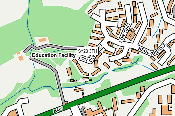 SY23 3TH map - OS OpenMap – Local (Ordnance Survey)