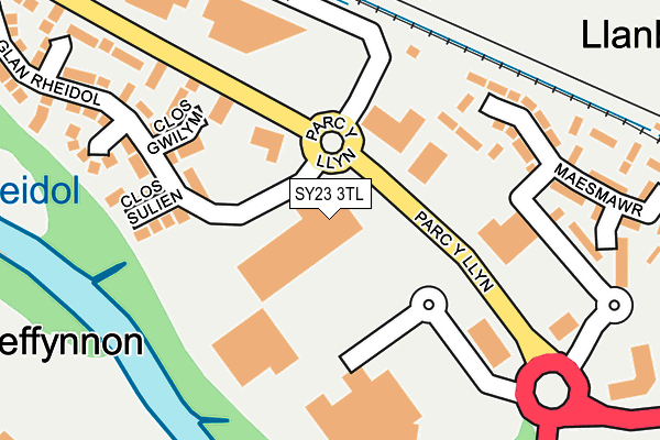 SY23 3TL map - OS OpenMap – Local (Ordnance Survey)