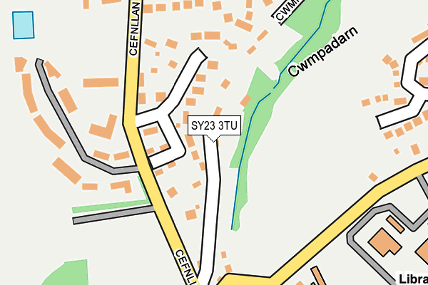 SY23 3TU map - OS OpenMap – Local (Ordnance Survey)