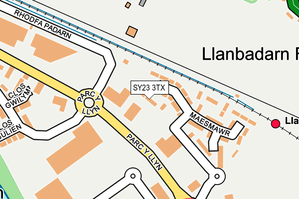 SY23 3TX map - OS OpenMap – Local (Ordnance Survey)