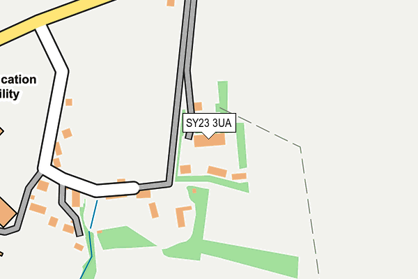 SY23 3UA map - OS OpenMap – Local (Ordnance Survey)