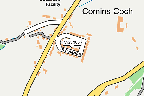 SY23 3UB map - OS OpenMap – Local (Ordnance Survey)