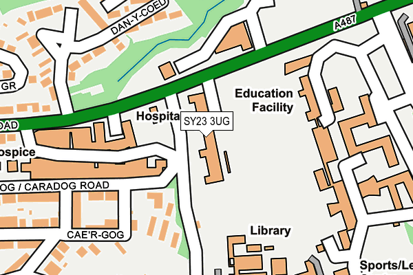 SY23 3UG map - OS OpenMap – Local (Ordnance Survey)