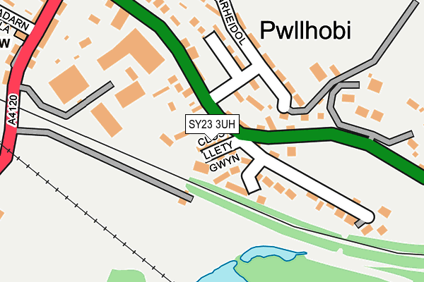 SY23 3UH map - OS OpenMap – Local (Ordnance Survey)