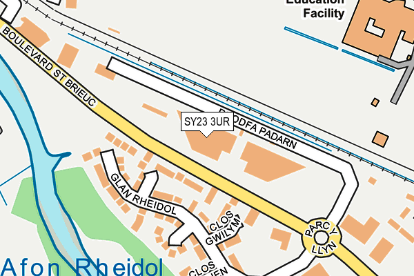 SY23 3UR map - OS OpenMap – Local (Ordnance Survey)