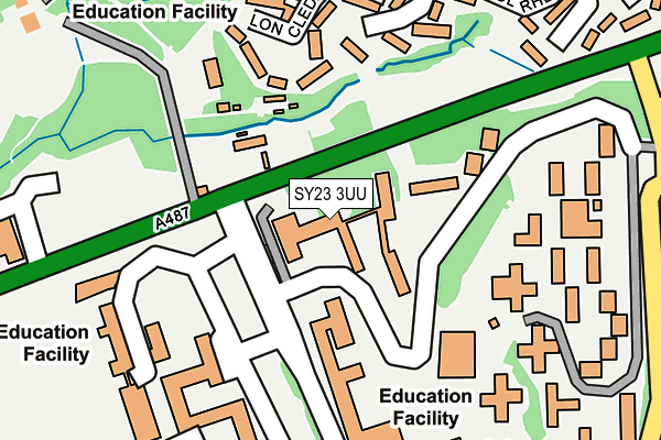 SY23 3UU map - OS OpenMap – Local (Ordnance Survey)