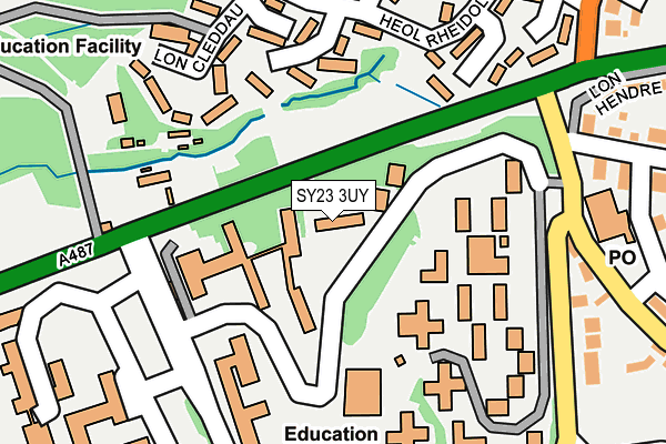 SY23 3UY map - OS OpenMap – Local (Ordnance Survey)