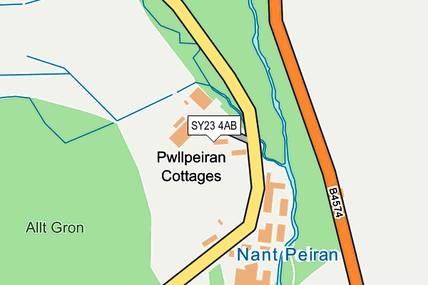 SY23 4AB map - OS OpenMap – Local (Ordnance Survey)