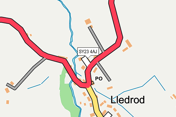 SY23 4AJ map - OS OpenMap – Local (Ordnance Survey)