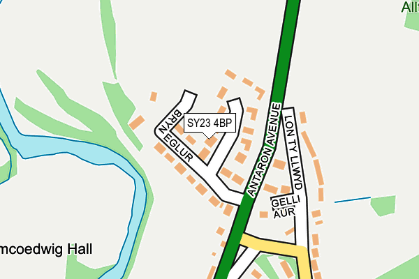 SY23 4BP map - OS OpenMap – Local (Ordnance Survey)