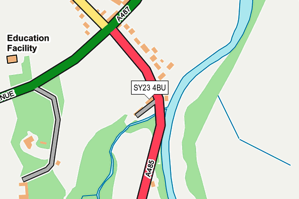 SY23 4BU map - OS OpenMap – Local (Ordnance Survey)