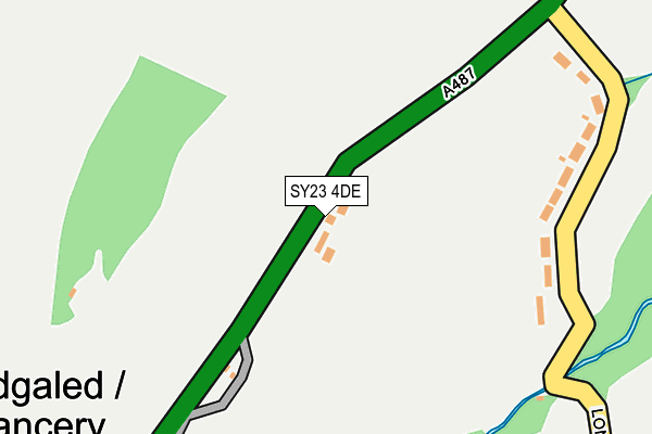 SY23 4DE map - OS OpenMap – Local (Ordnance Survey)