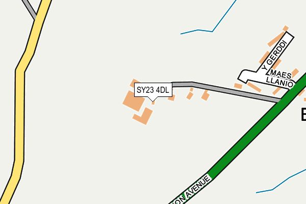 SY23 4DL map - OS OpenMap – Local (Ordnance Survey)