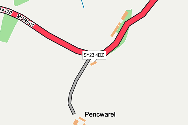 SY23 4DZ map - OS OpenMap – Local (Ordnance Survey)