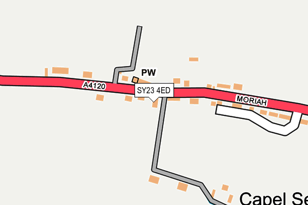 SY23 4ED map - OS OpenMap – Local (Ordnance Survey)