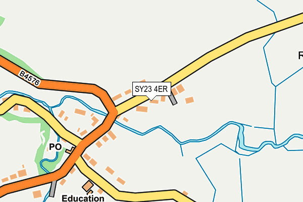 SY23 4ER map - OS OpenMap – Local (Ordnance Survey)