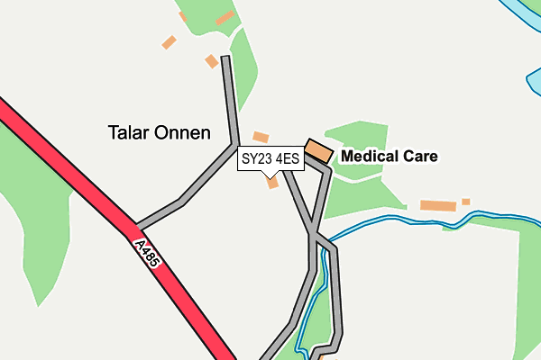 SY23 4ES map - OS OpenMap – Local (Ordnance Survey)