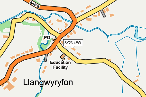 SY23 4EW map - OS OpenMap – Local (Ordnance Survey)