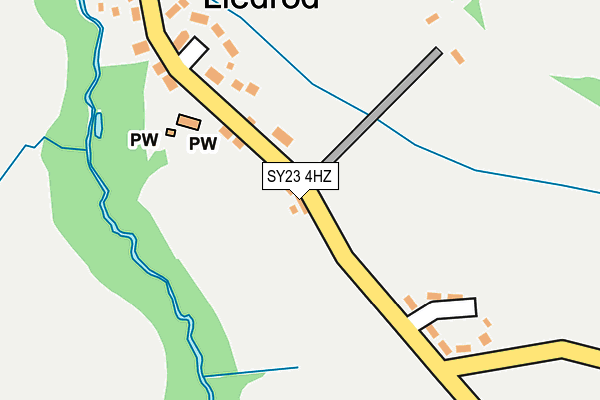 SY23 4HZ map - OS OpenMap – Local (Ordnance Survey)