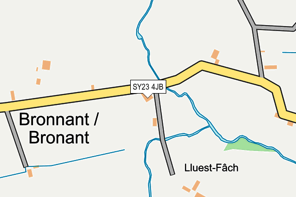 SY23 4JB map - OS OpenMap – Local (Ordnance Survey)