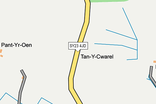 SY23 4JD map - OS OpenMap – Local (Ordnance Survey)