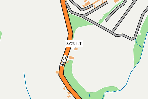 SY23 4JT map - OS OpenMap – Local (Ordnance Survey)