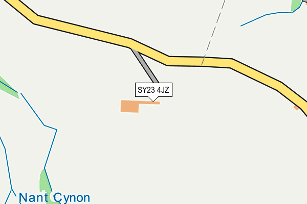 SY23 4JZ map - OS OpenMap – Local (Ordnance Survey)