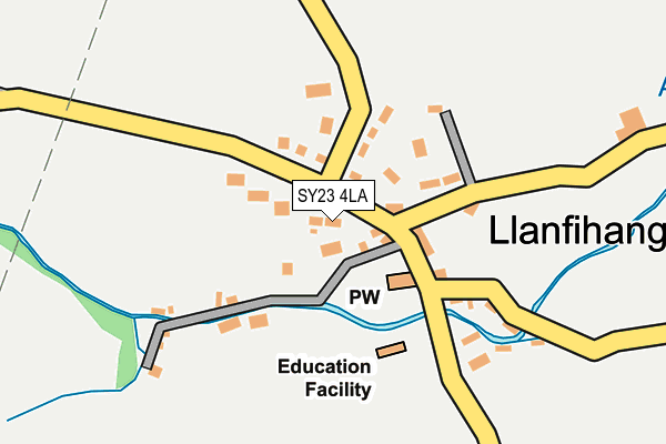 SY23 4LA map - OS OpenMap – Local (Ordnance Survey)