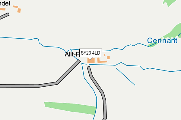 SY23 4LD map - OS OpenMap – Local (Ordnance Survey)