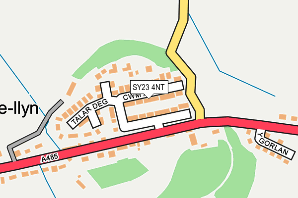 SY23 4NT map - OS OpenMap – Local (Ordnance Survey)