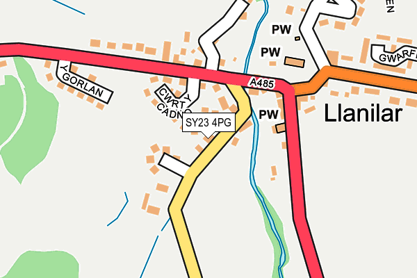 SY23 4PG map - OS OpenMap – Local (Ordnance Survey)