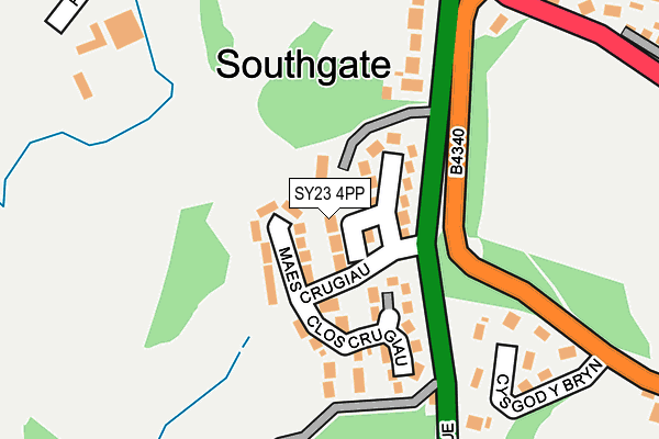 SY23 4PP map - OS OpenMap – Local (Ordnance Survey)