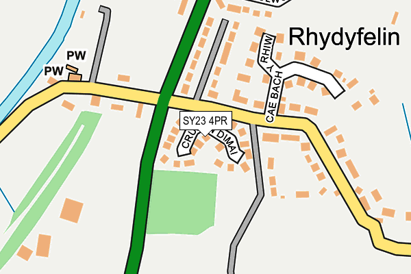 SY23 4PR map - OS OpenMap – Local (Ordnance Survey)