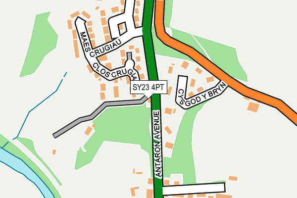 SY23 4PT map - OS OpenMap – Local (Ordnance Survey)