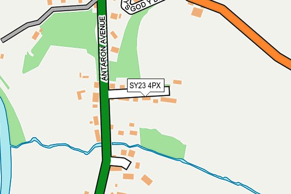 SY23 4PX map - OS OpenMap – Local (Ordnance Survey)